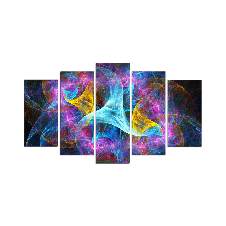 5 darabos dekoratív festménykészlet, Wallity, 110x60cm, 100% mdf