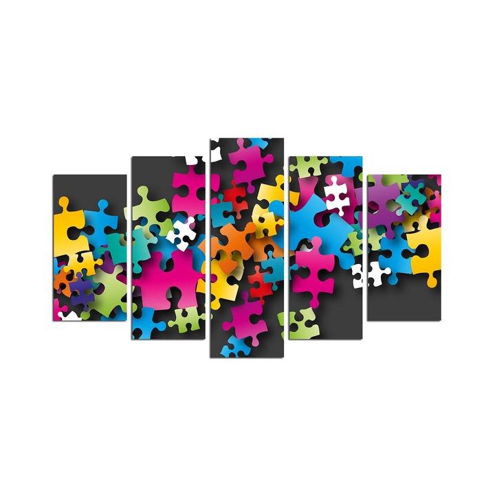 5 darabos dekorációs festőkészlet, Wallity, 110x60cm, MDF 3mm