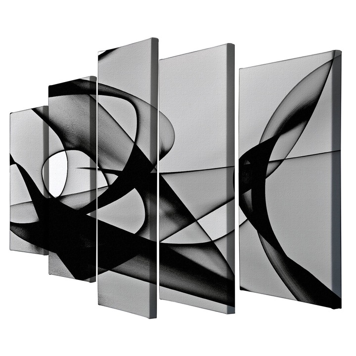 Dekoratív festmény vászonra (5 darabos készlet), Wallity, 105x70cm, 100% fa