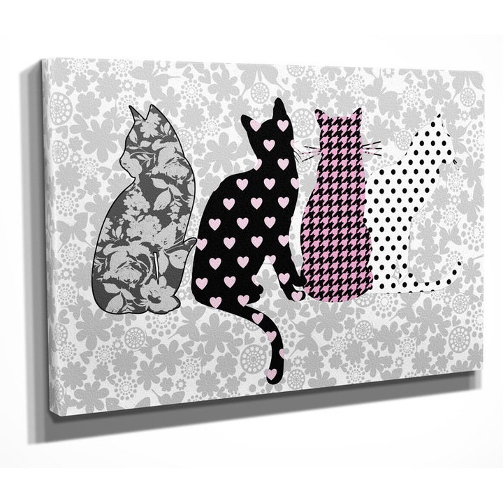 Dekoratív festmény vászonra, Wallity, 30x40cm, fa keretben