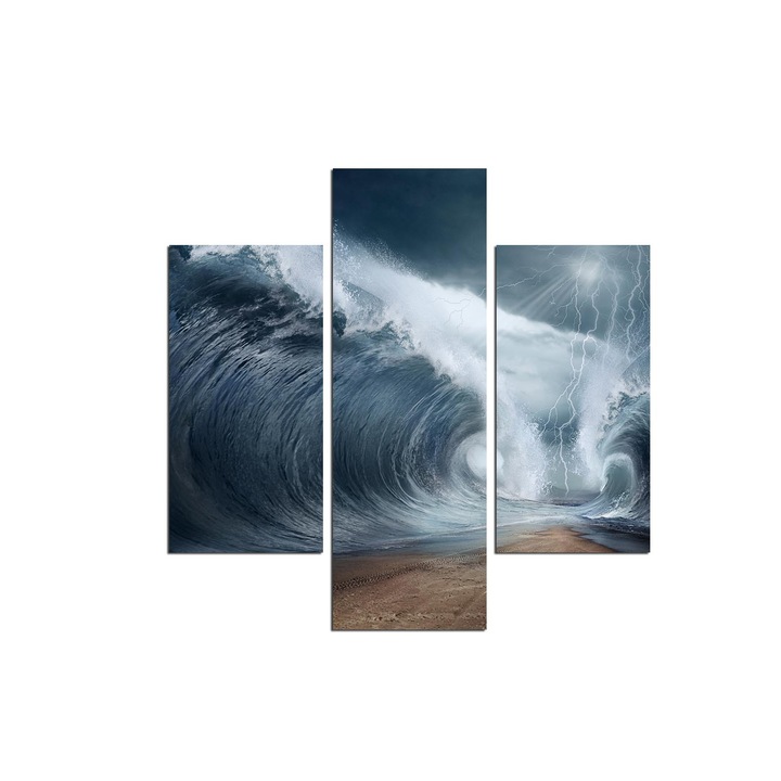 Dekoratív festmények, Wallity, 3 darabos készlet, 20x60cm, 20x40cm, többszínű