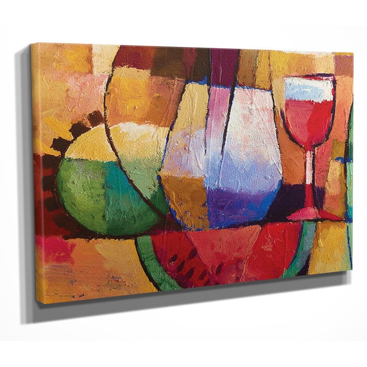 Dekoratív festmény vászonra, Wallity, 30x40cm, fa keretben