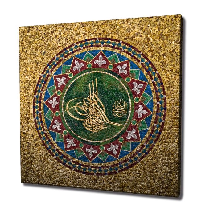 Dekoratív festmény vászonra, Wallity, 45x45cm, fa keretben