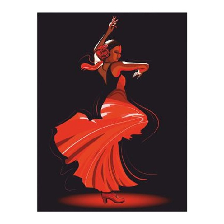 Dekoratív festmény vászonra, Wallity, dc201 modell, 30x40cm, fa keretben