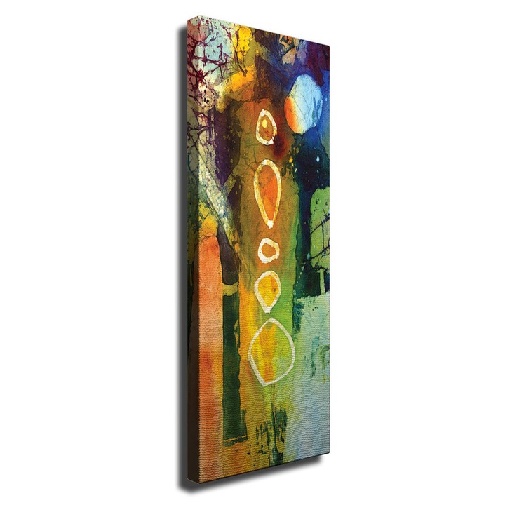 Dekoratív festmény vászonra, Wallity, 30x80cm, fa keretben