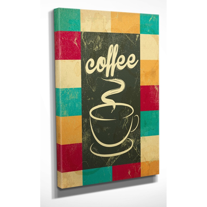 Dekoratív festmény vászonra, Wallity, 30x40cm, fa keretben