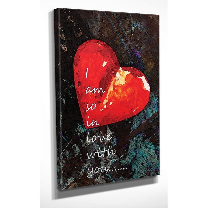 Dekoratív festmény vászonra, Wallity, 30x40cm, fa keretben