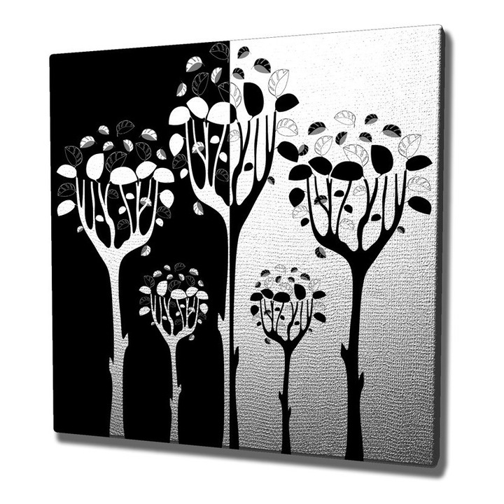 Dekoratív festmény vászonra, Wallity, kc223 modell, 45x45cm, fa keretben