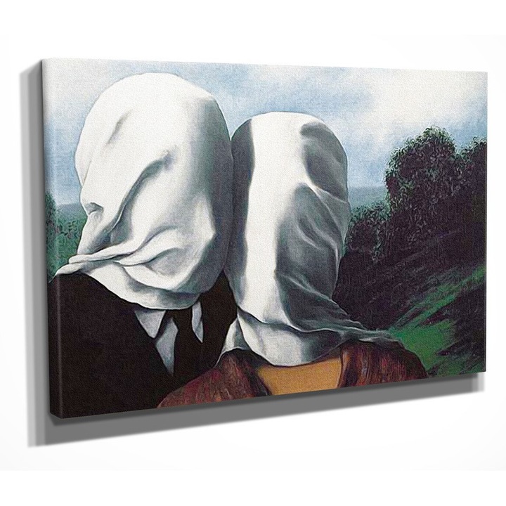 Dekoratív vászonfestmény, Wallity, 30x40cm, szürreális szerelem, bizarr regény