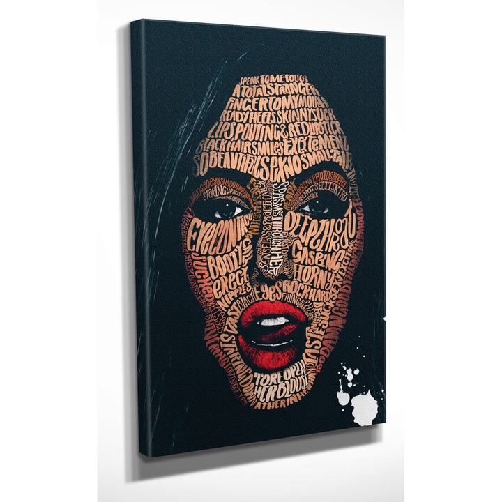 Dekoratív festmény vászonra, Wallity, 30x40cm, fa keretben