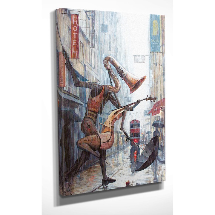 Dekoratív festmény vászonra, Wallity, 30x40cm, fa keretben