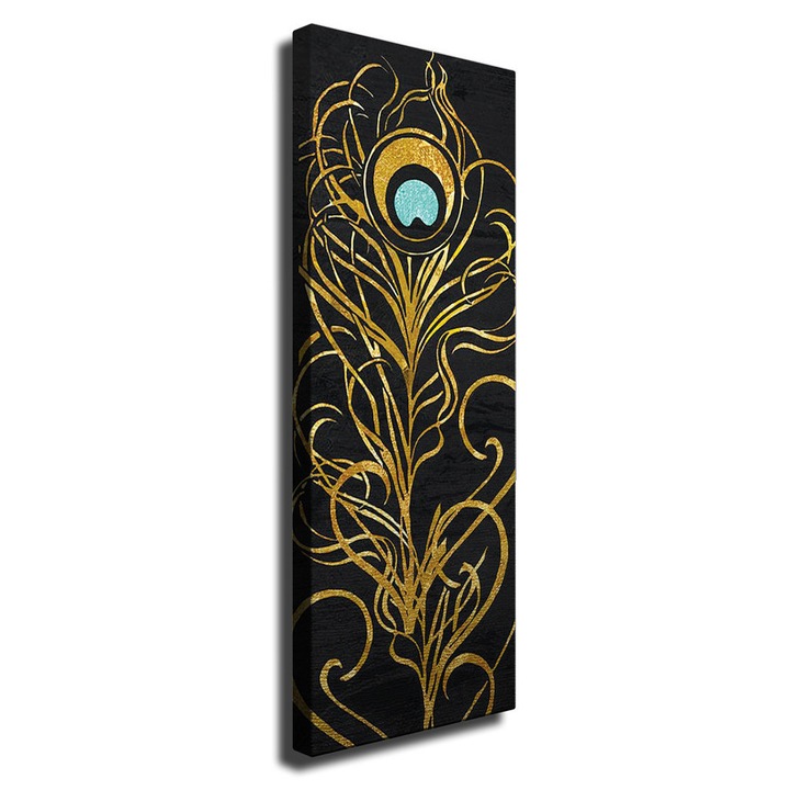 Dekoratív festmény vászonra, Wallity, 30x80cm, fa keretben