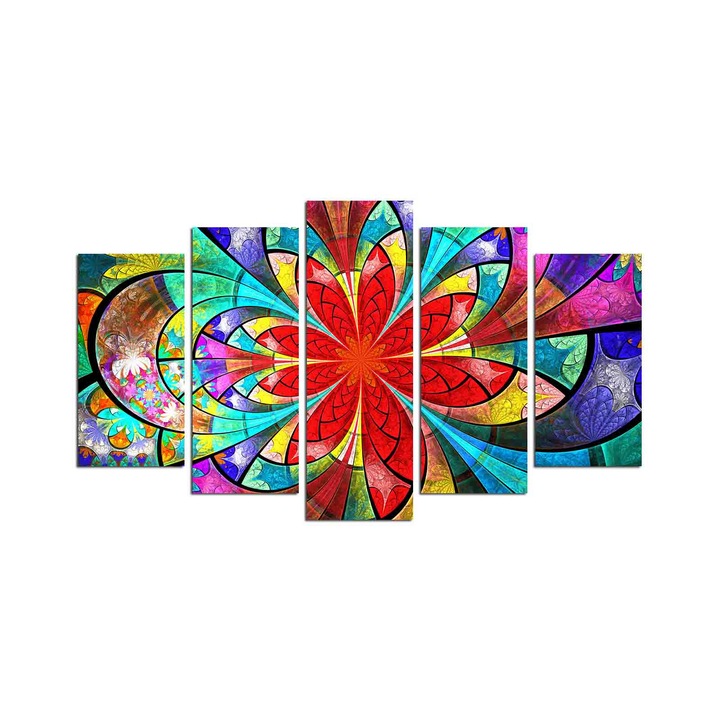 5 darabos dekorációs festőkészlet, Wallity, 110x60cm, MDF 3mm