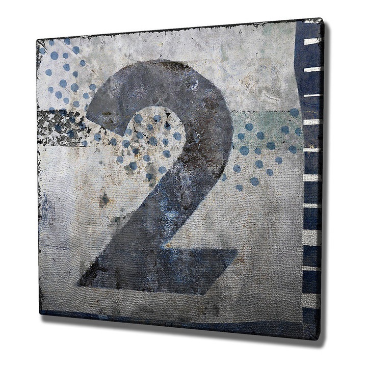 Dekoratív festmény vászonra, Wallity, kc216 modell, 45x45cm, fa keretben