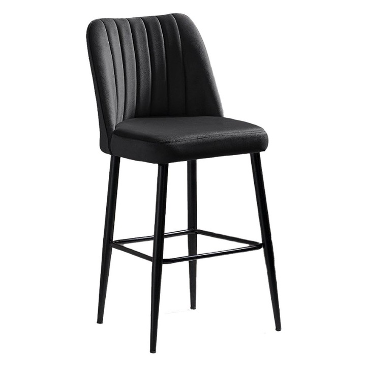 Bárszék szett, Woody Fashion, Vento, fekete, 2 darabos, 49x99x45cm