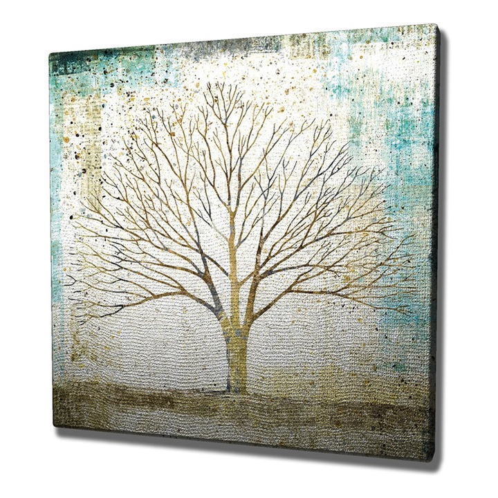 Dekoratív festmény vászonra, Wallity, 45x45cm, fa keretben