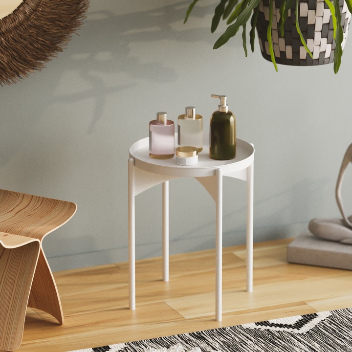 Masa de cafea, Woody Fashion, 44x57x44cm, 100% metal, 2,402kg