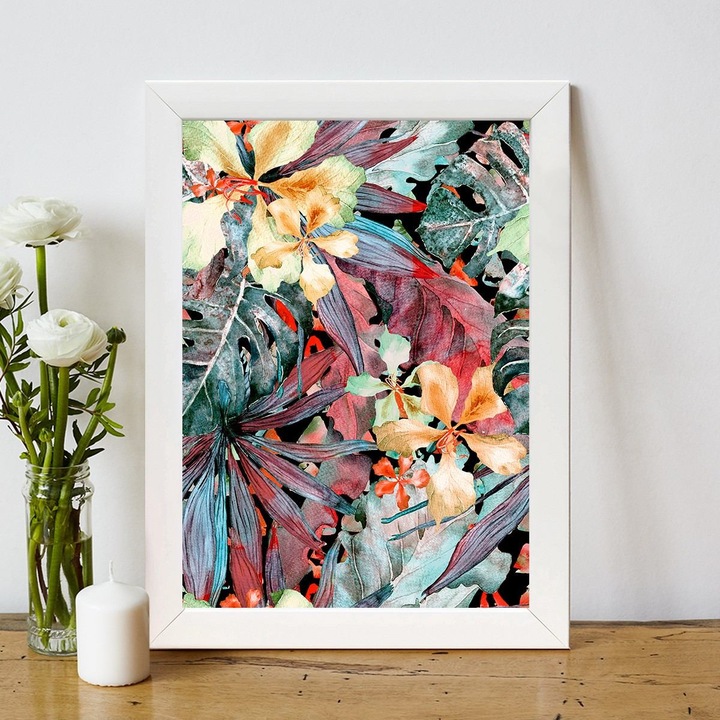 Tablou decorativ cu rama din MDF, Wallity, 24x29cm, 100% MDF, 100% lemn