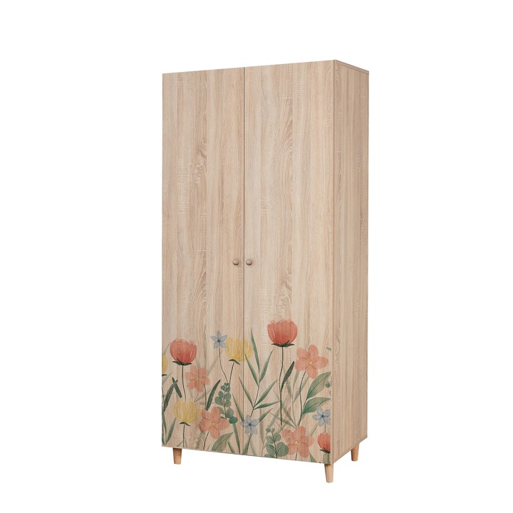 Dulap Woody Fashion, 1862, 90x192x52cm, PAL, multicolor