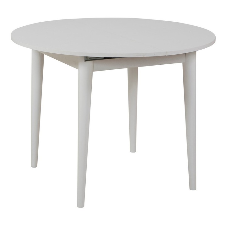 Masa extensibila, Woody Fashion, 100x100cm, 18mm grosime, picioare din lemn, 75cm inaltime