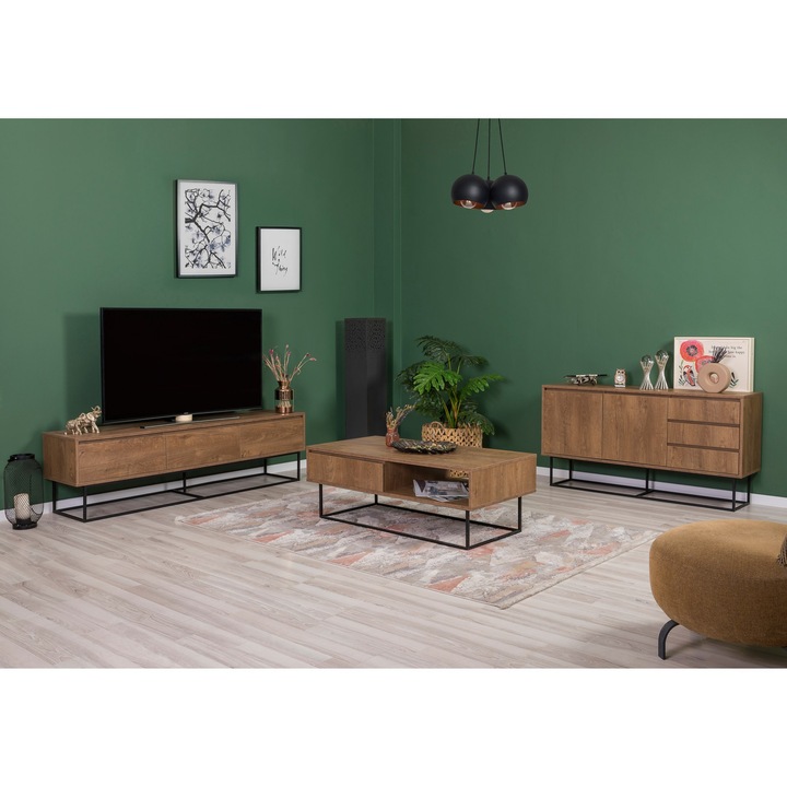Set mobilier living, Woody Fashion, 90x39x40cm