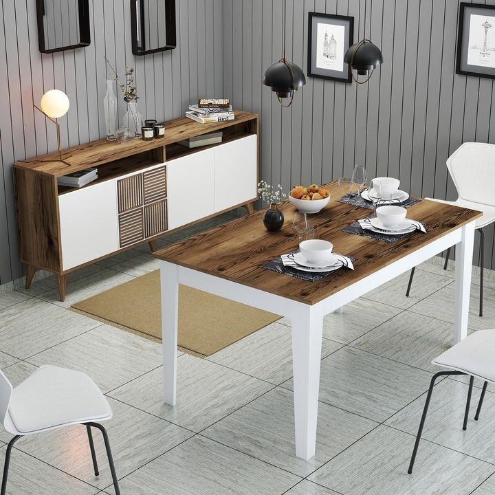 Set mobilier living, Woody Fashion, 180x78,6x35cm, 145x75x88cm