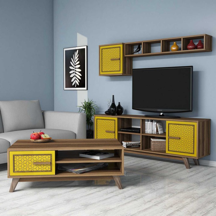 Set mobilier living, Woody Fashion, 160x56x35cm