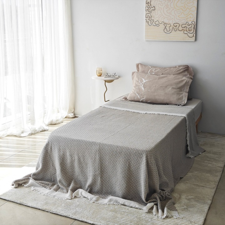 Fali polc, Woody Fashion, 35x35cm, tömörfa, fém