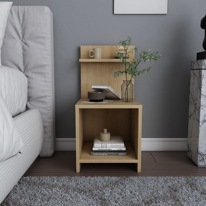 Нощно шкафче Woody Fashion, 100% меламин, 35.6x37.4x72см, комплект от 1