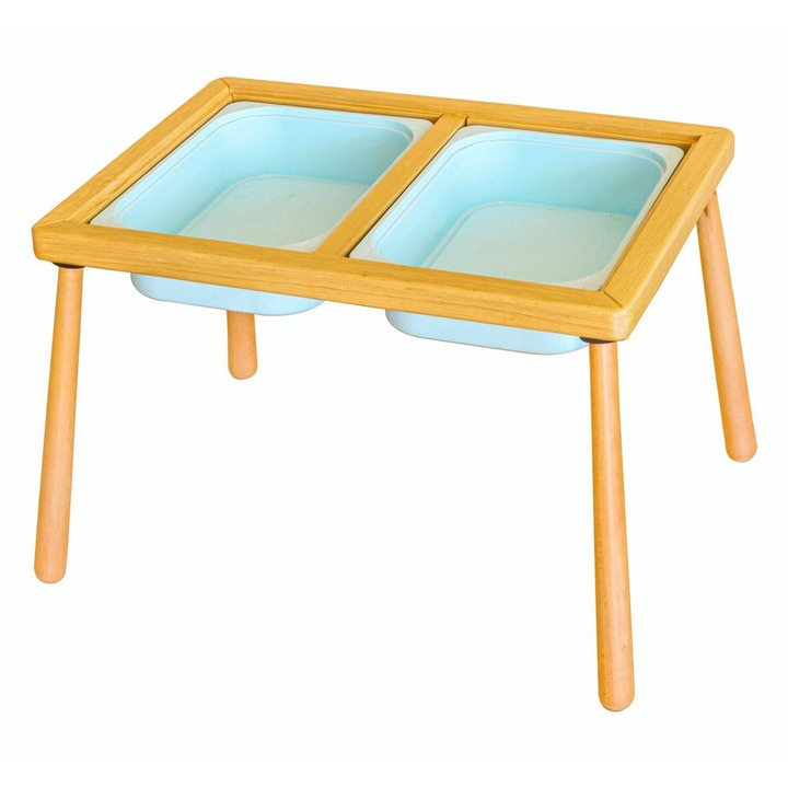 Masa pentru copii, Woody Fashion, 100% pin, 53x52x74cm, 1 bucata