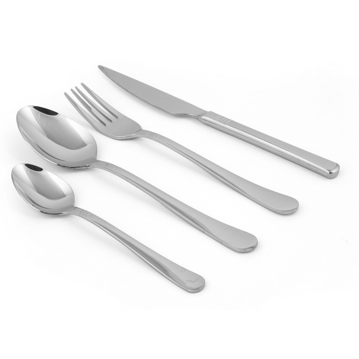 Evőeszközkészlet (24 darabos), Hermia Concept, rozsdamentes acél, mosogatógépben és mikrohullámú sütőben használható