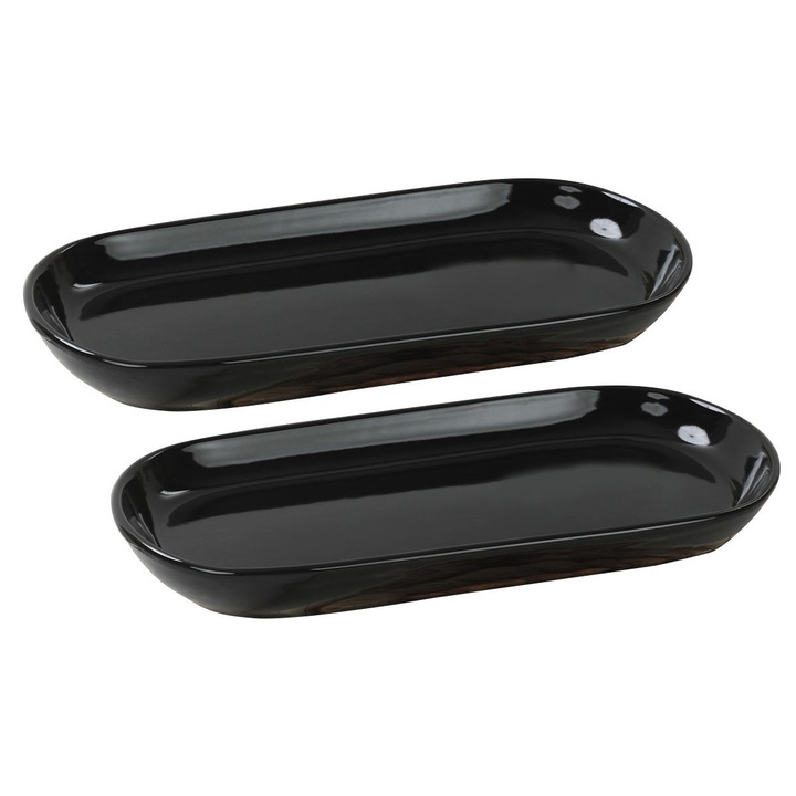 Set platouri de bucatarie, Hermia Concept, ceramica, 26x12,2x3cm, 2 piese