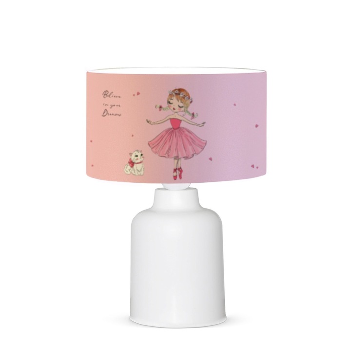 Veioza Opviq 0164, 40W, 24x32cm, 150cm cablu, plastic/fabrica