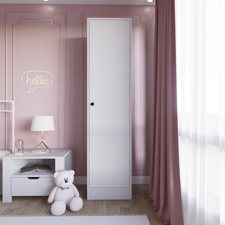 Dulap, Woody Fashion, 45x182x53cm, 100% melamina, produs demontabil