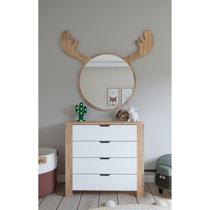 Comoda, Woody Fashion, 4 sertare, 90x85x42cm