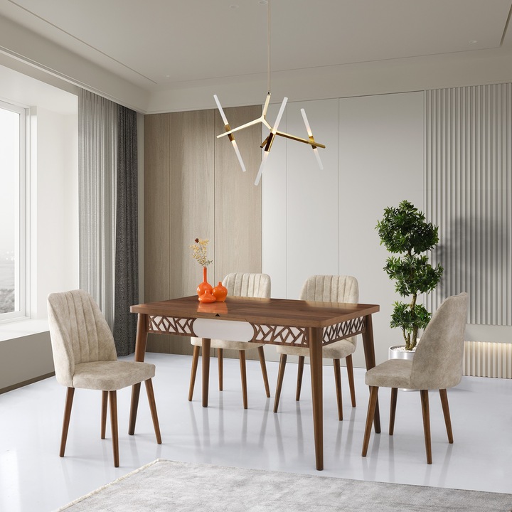 Masa, Woody Fashion, 130x80cm, extensibil 165cm, 18mm, 50kg