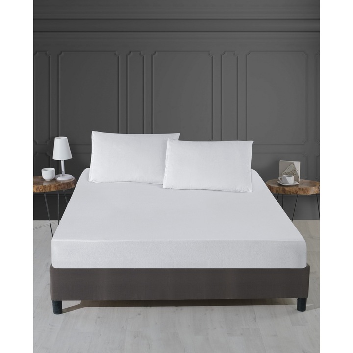 Протектор за двоен матрак Color Cotton, памук, 140x200 см + 30 см