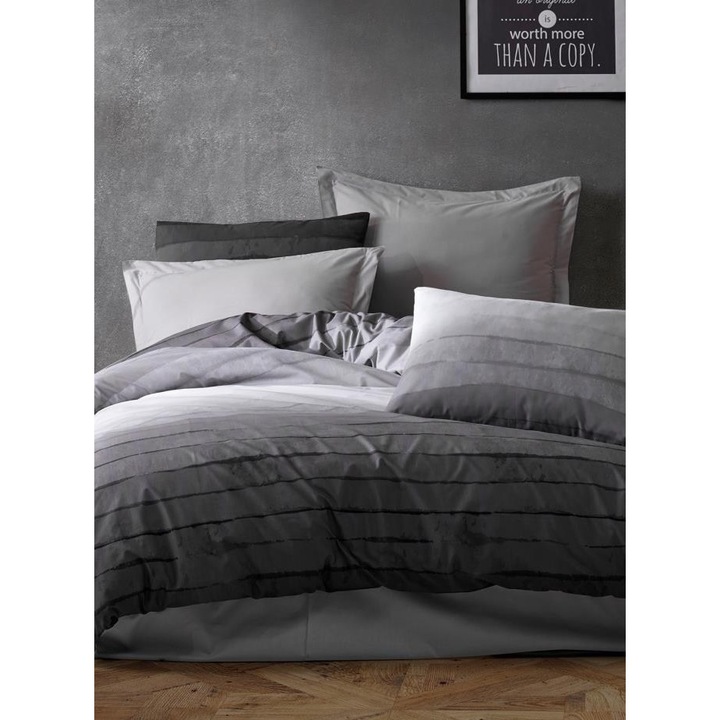 Set lenjerie de pat, COLOUR COTTON, 195x220cm, 220x240cm, 50x70cm (2 buc), multicolor