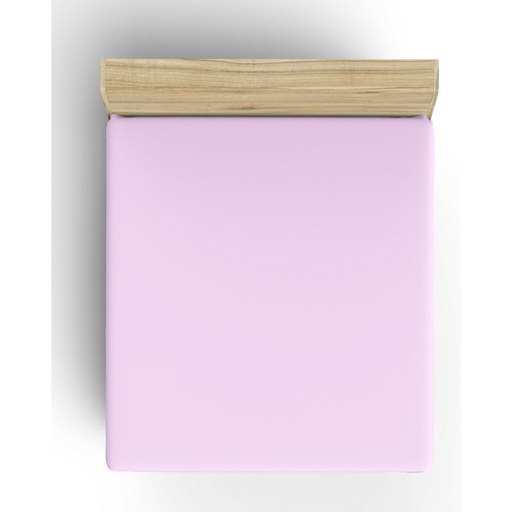 Cearceaf de pat COLOUR COTTON Ranforce dublu XL, bumbac 100%, lila, 140x200+30cm