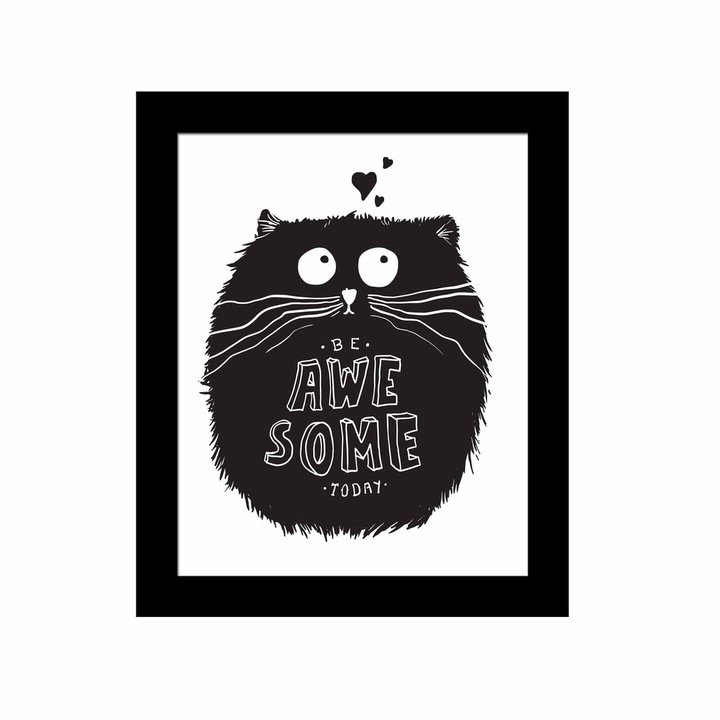 Dekoratív festmény kerettel, Wallity, sct-083 modell, 23,5x28,5cm