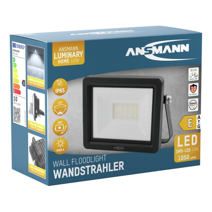 Spot de perete Ansmann WFL10W 1050lm 230V 10W