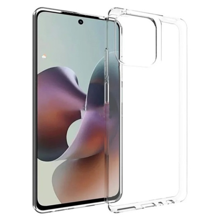 Gigapack szilikon mobiltelefon tok, ultravékony, átlátszó, kompatibilis: Motorola Moto G56 5G, XT2529