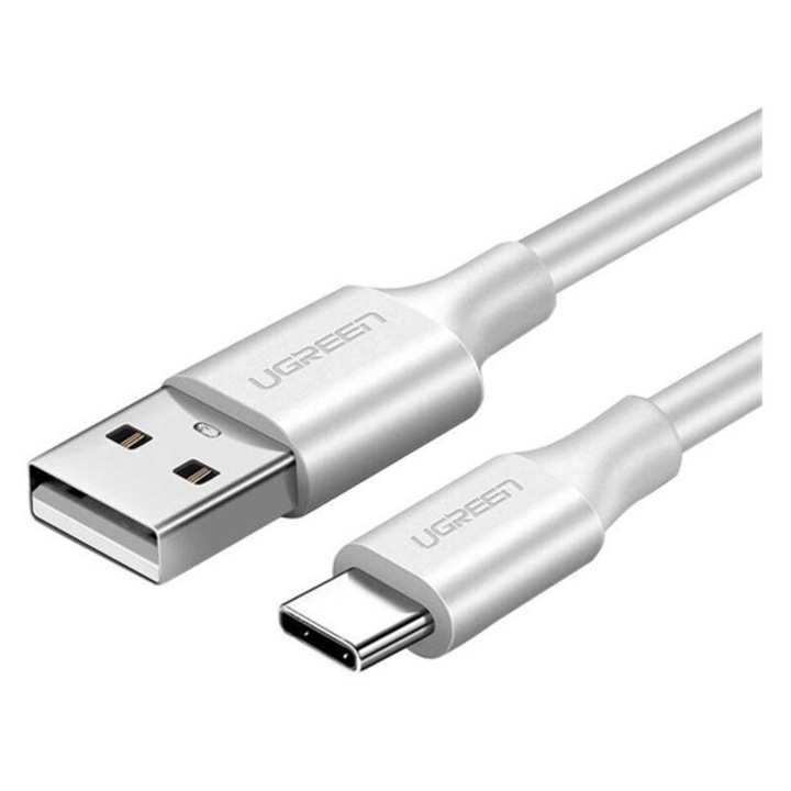 Ugreen us287 adatkábel, usb - type-c, 2a, gyorstöltő 3.0, 50cm, fehér
