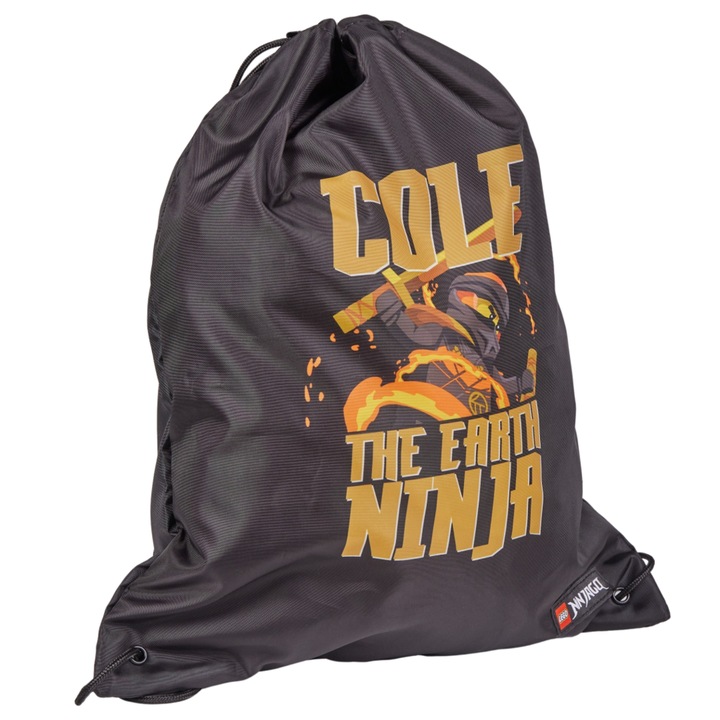 Tornazsák, LEGO "Ninjago Cole", fekete-mintás