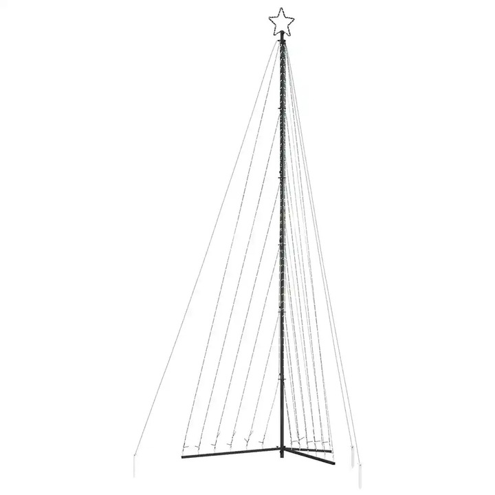 Brad LED vidaXL 476cm alb cald 789 LED-uri
