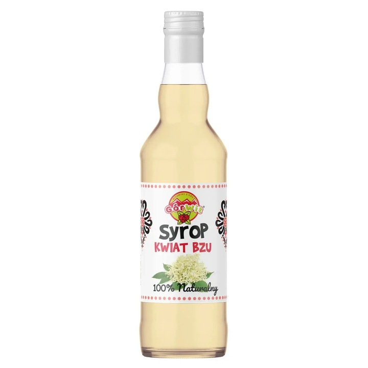 Sirop de flori de soc GorWit 500ml, aromat, natural, 65% suc de flori de soc