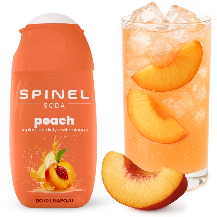 Spinel Сода за сода с витамини Праскова 65 ml, 1 броя