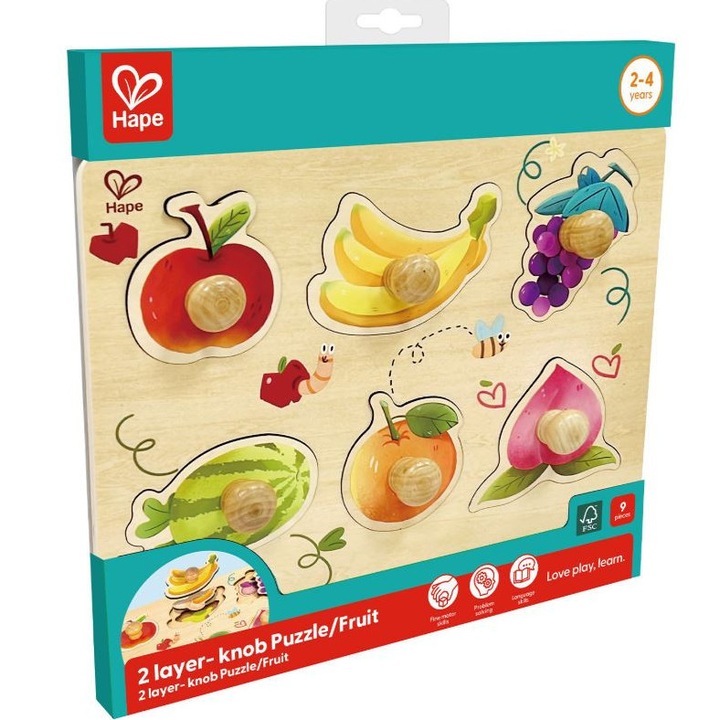 Дървен пъзел, Hape, Плодове