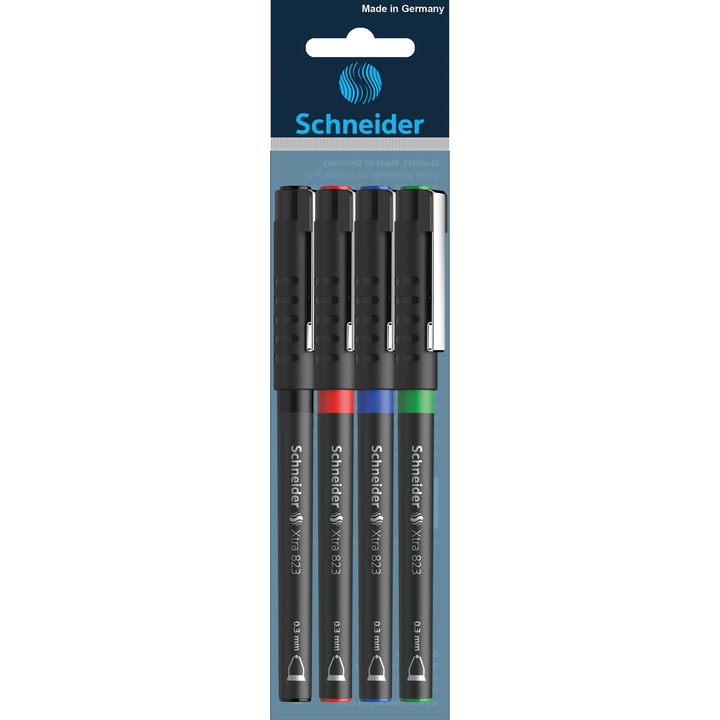 Set 4buc Roller varf conic 0.3mm Schneider Xtra 823