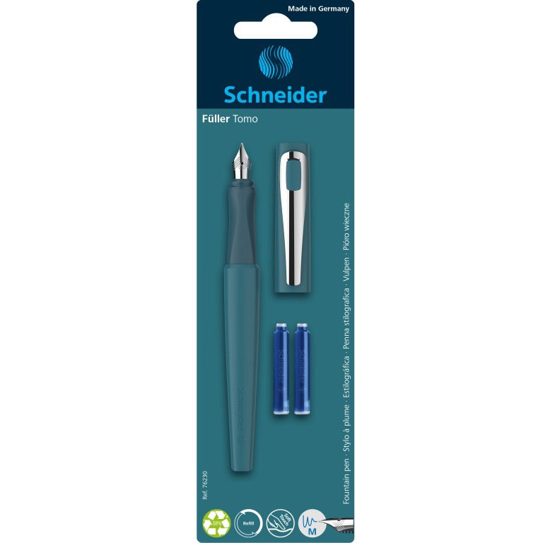 Stilou Schneider Tomo + 2 rezerve/blister, Verde